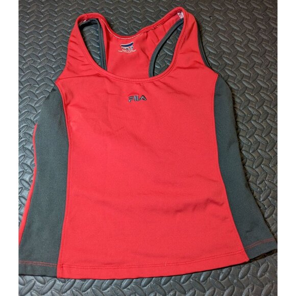 FILA Red/Blk Worn a few‎ times excellent condition racer back - Picture 1 of 5